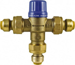 SharkBite - 3/4" Pipe, 145 Max psi, Brass Water Mixing Valve & Unit - 20 GPM Flow Rate, Push Fit End Connections - Exact Tool & Supply