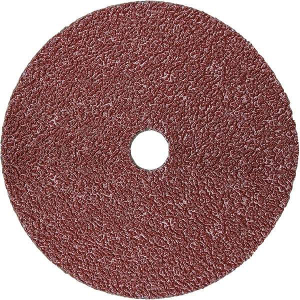 3M - 5" Diam 7/8" Hole 50 Grit Fiber Disc - Coarse Grade, Ceramic, 12,000 Max RPM, Series 988C - Exact Tool & Supply