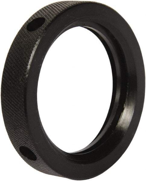 Gibraltar - 2-5 Acme Steel Right Hand Hex Jam Nut - 2-1/2" Across Flats, 1/2" High, Black Oxide Finish, 2G Class of Fit - Exact Tool & Supply