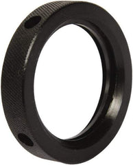 Gibraltar - 2-5 Acme Steel Right Hand Hex Jam Nut - 2-1/2" Across Flats, 1/2" High, Black Oxide Finish, 2G Class of Fit - Exact Tool & Supply