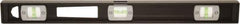 Johnson Level & Tool - Magnetic 18" Long 3 Vial I-Beam Level - Aluminum, Black, 2 Plumb & 1 Level Vials - Exact Tool & Supply