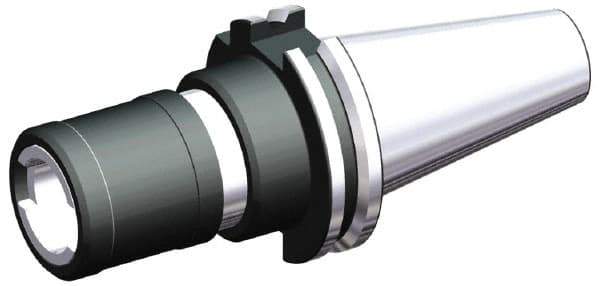 Kennametal - DV50 Taper Shank Tap Chuck Adapter - 5/16 to 7/8" Tap Capacity, 89mm Projection, Size 2 Adapter, Quick Change - Exact Tool & Supply