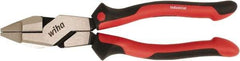 Wiha - 9-1/2" OAL, Side Cutting Linesman's Pliers - Soft Grip Handles - Exact Tool & Supply