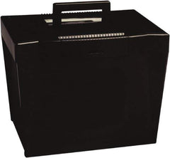 Pendaflex - 1 Compartment, 13-1/2" Wide x 10-7/8" High x 10-1/4" Deep, Portable Storage Box - Plastic, Black - Exact Tool & Supply
