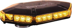 Buyers Products - Variable Flash Rate, Vacuum-Magnetic Mount Emergency LED Lightbar Assembly - Powered by DC, Amber - Exact Tool & Supply