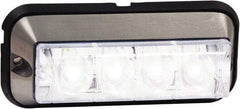 Buyers Products - Quad Flash Rate, Surface Mount Emergency Strobe Light Assembly - Powered by 12 to 24 Volts, Clear - Exact Tool & Supply