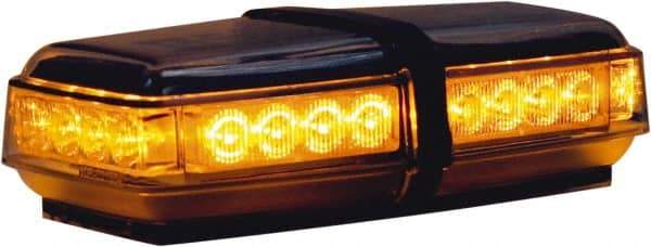 Buyers Products - Variable Flash Rate, Magnetic or Permanent Mount Emergency LED Lightbar Assembly - Powered by DC, Amber - Exact Tool & Supply