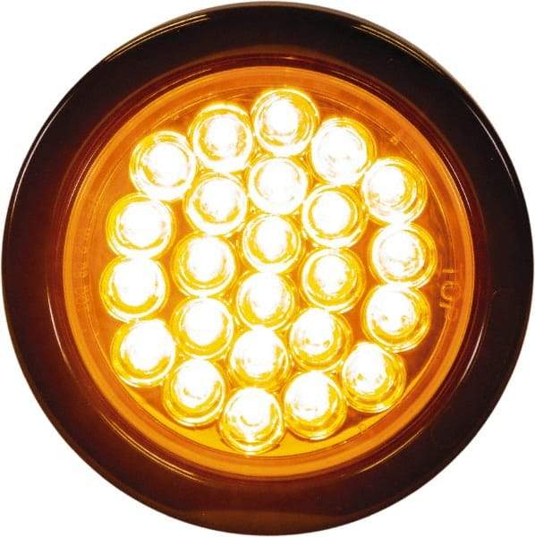 Buyers Products - 6 Flash Rate, Recessed Mount Emergency Strobe Light Assembly - Powered by 12 to 24 Volts, Amber - Exact Tool & Supply