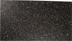 Made in USA - 12" Long, 48" Wide, 5/16" Thick, Rubber Rubber Foam Sheet - 50 to 60 Durometer, Black, 0 to 120°F, 250 psi Tensile Strength, Plain Backing - Exact Tool & Supply