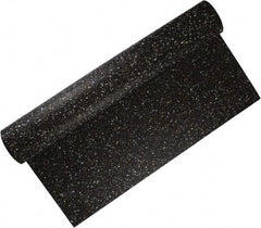 Made in USA - 24" Long, 30" Wide, 3/8" Thick, Rubber Rubber Foam Sheet - 50 to 60 Durometer, Black, 0 to 120°F, 250 psi Tensile Strength, Plain Backing - Exact Tool & Supply