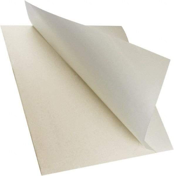 Value Collection - 12" Long, 12" Wide, Buna-N Rubber Foam Sheet - 50 to 60 Durometer, White, -30 to 220°F, 1,000 psi Tensile Strength, Adhesive Backing - Exact Tool & Supply