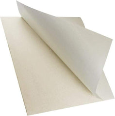 Value Collection - 12" Long, 12" Wide, Buna-N Rubber Foam Sheet - 50 to 60 Durometer, White, -30 to 220°F, 1,000 psi Tensile Strength, Adhesive Backing - Exact Tool & Supply