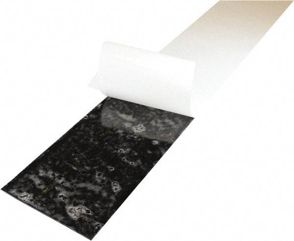 Value Collection - 1" Thick x 6" Wide x 36" Long, Adhesive Backed Neoprene Rubber Strip - Stock Length, 40 Shore A Durometer, 1,000 psi Tensile Strength, -20 to 170°F, Black - Exact Tool & Supply