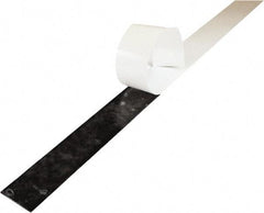 Value Collection - 3/8" Thick x 2" Wide x 36" Long, Adhesive Backed Neoprene Rubber Strip - Stock Length, 40 Shore A Durometer, 1,500 psi Tensile Strength, -30 to 225°F, Black - Exact Tool & Supply