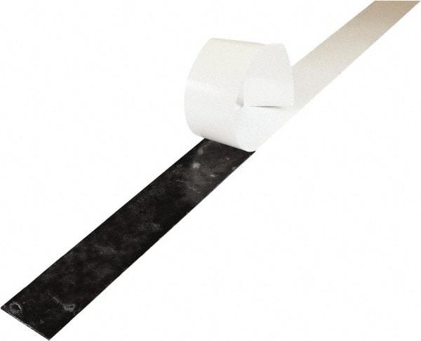 Value Collection - 1/4" Thick x 2" Wide x 36" Long, Adhesive Backed Neoprene Rubber Strip - Stock Length, 60 Shore A Durometer, 1,500 psi Tensile Strength, -30 to 225°F, Black - Exact Tool & Supply