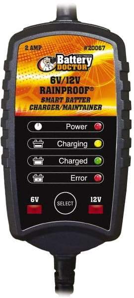 Battery Doctor - 6/12 Volt Automatic Charger/Maintainer - 2 Amps - Exact Tool & Supply