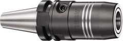Schunk - CAT50 Taper Shank, 1-1/4" Hole Diam, Hydraulic Tool Holder/Chuck - 58.5mm Nose Diam, 6" Projection, 25,000 RPM, Through Coolant - Exact Tool & Supply