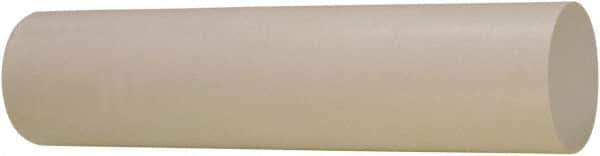TriStar - 3' Long, 5/8" Diam, Plastic Plastic Rod - + 1/4 - 0.0" Length Tolerance, +0.020/-0.000" Diam Tolerance, 60D Hardness, White - Exact Tool & Supply