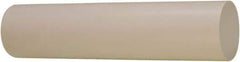 TriStar - 3' Long, 5/8" Diam, Plastic Plastic Rod - + 1/4 - 0.0" Length Tolerance, +0.020/-0.000" Diam Tolerance, 60D Hardness, White - Exact Tool & Supply