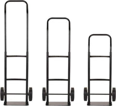 Harper Trucks - 600 Lb Capacity 40" OAH Convertible Hand Truck - 14 x 7" Base Plate, Continuous Handle, Steel, Solid Rubber Swivel Wheels - Exact Tool & Supply