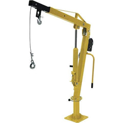 Vestil - 500 Lb Load Capacity, Steel Winch Operated Crane - 4' 5" Span - Exact Tool & Supply