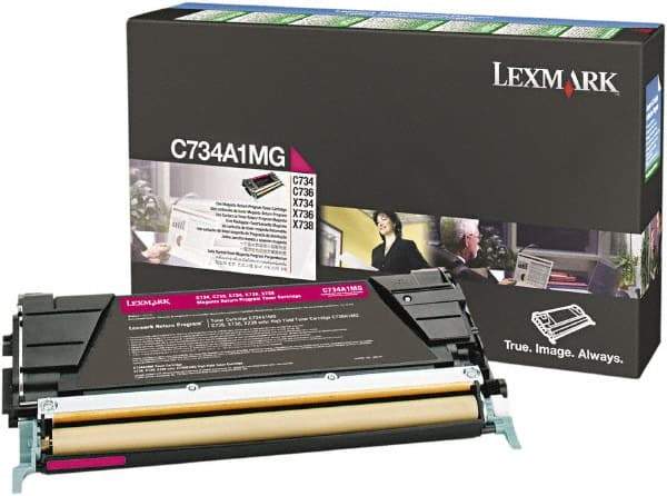 Lexmark - Magenta Toner Cartridge - Use with Lexmark C734, C736, X734, X738 - Exact Tool & Supply