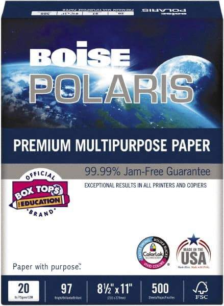 Boise - White Copy Paper - Use with Laser Printers, Copiers, Inkjet Printers - Exact Tool & Supply