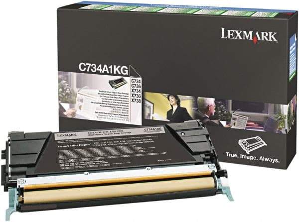 Lexmark - Black Toner Cartridge - Use with Lexmark C734, C736, X734, X738 - Exact Tool & Supply