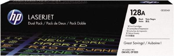 Hewlett-Packard - Black Toner Cartridge - Use with HP LaserJet Pro CM1415fnw, CP1525nw - Exact Tool & Supply