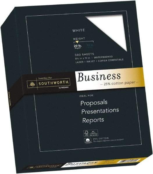 Southworth - White Copy Paper - Use with Laser Printers, Inkjet Printers, Copiers - Exact Tool & Supply