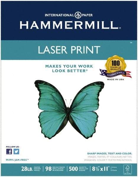 Hammermill - White Copy Paper - Use with Laser Printers, Copiers - Exact Tool & Supply