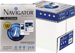 Navigator - White Copy Paper - Use with Laser Printers, Copiers, Fax Machines, Multifunction Machines - Exact Tool & Supply