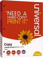 UNIVERSAL - White Copy Paper - Use with Laser Printers, Copiers, Plain Paper Fax Machines - Exact Tool & Supply