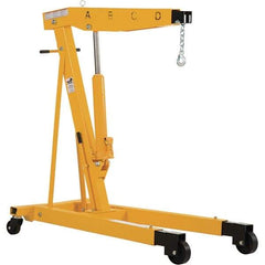 Vestil - 6,000 Lb Load Capacity, Steel Shop Crane - 6' 23/64" Span - Exact Tool & Supply