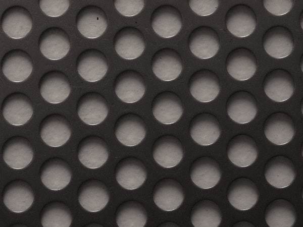 Value Collection - 36 x 40 x 0.06" Perforated Carbon Steel Sheet - 1/2" Staggered Round Holes, 11/16" Hole Spacing - Exact Tool & Supply