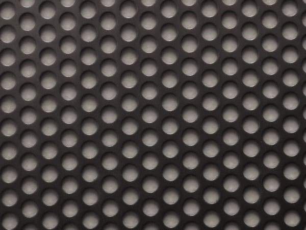 Value Collection - 36 x 40 x 0.06" Perforated Carbon Steel Sheet - 5/16" Staggered Round Holes, 7/16" Hole Spacing - Exact Tool & Supply