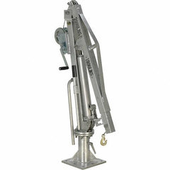 Vestil - 500 Lb Load Capacity, Steel Winch Operated Crane - 4' 21/64" Span - Exact Tool & Supply