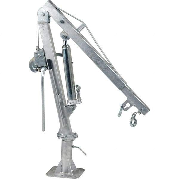 Vestil - 500 Lb Load Capacity, Steel Winch Operated Crane - 4' 21/64" Span - Exact Tool & Supply