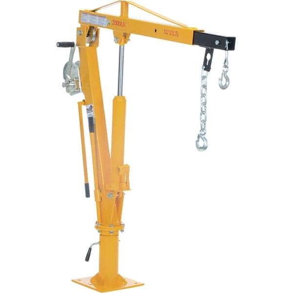 Vestil - 1,000 Lb Load Capacity, Steel Winch Operated Crane - 3' 21/64" Span - Exact Tool & Supply