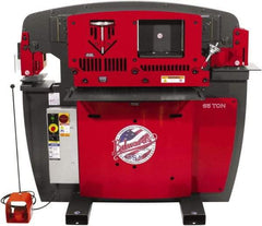 Edwards Manufacturing - 9-3/4" Throat Depth, 65 Ton Punch Pressure, 1-1/16" in 3/4" Punch Capacity Ironworker - 3 Phase, 230 Volts - Exact Tool & Supply