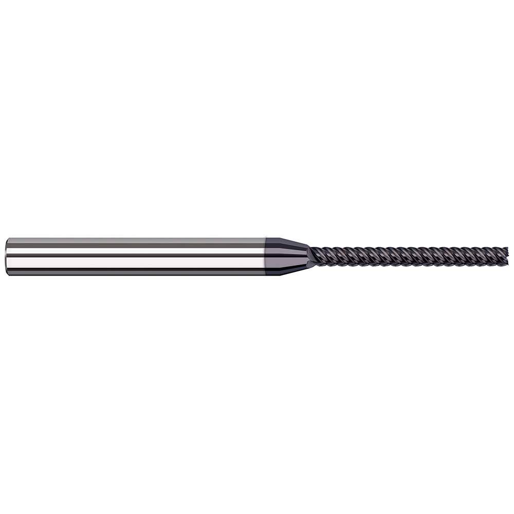 Harvey Tool - Square End Mills; Mill Diameter (mm): 1.00 ; Mill Diameter (Decimal Inch): 0.0394 ; Length of Cut (mm): 10.0000 ; Length of Cut (Decimal Inch): 0.3937 ; Material: Solid Carbide ; Finish/Coating: AlTiN Nano - Exact Tool & Supply