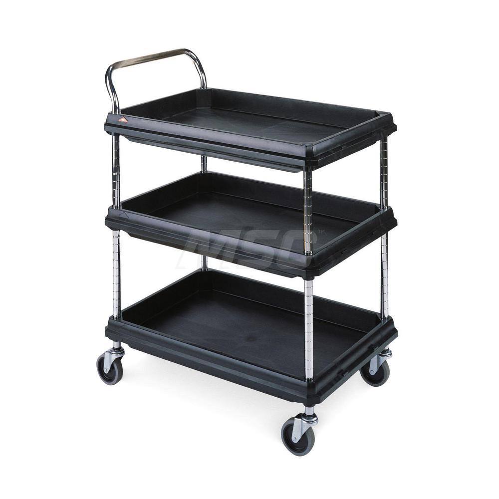Metro - Carts; Type: Utility ; Load Capacity (Lb.): 400.000 ; Number of Shelves: 3 ; Width (Inch): 21-1/2 ; Length (Inch): 33-3/4 ; Height (Inch): 33-1/4 - Exact Tool & Supply