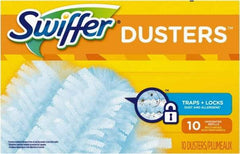 Swiffer - 6" Long Fiber Duster - 6" OAL, Light Blue - Exact Tool & Supply
