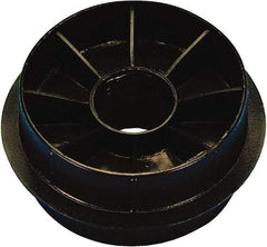 Caplugs - Round Head Double-Ended Plug - 6" OD, High-Density Polyethylene, Natural (Color) - Exact Tool & Supply