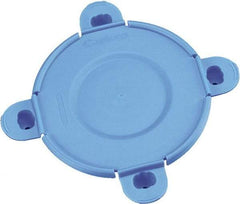 Caplugs - Toggle Lock Flange Cap - Low-Density Polyethylene, Blue - Exact Tool & Supply