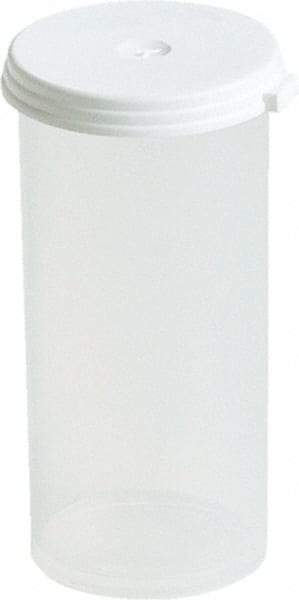Caplugs - Beakers & Pipettes - 2.5DRAM WHITE 350/PK POLYP STERILIZATION VIAL - Exact Tool & Supply