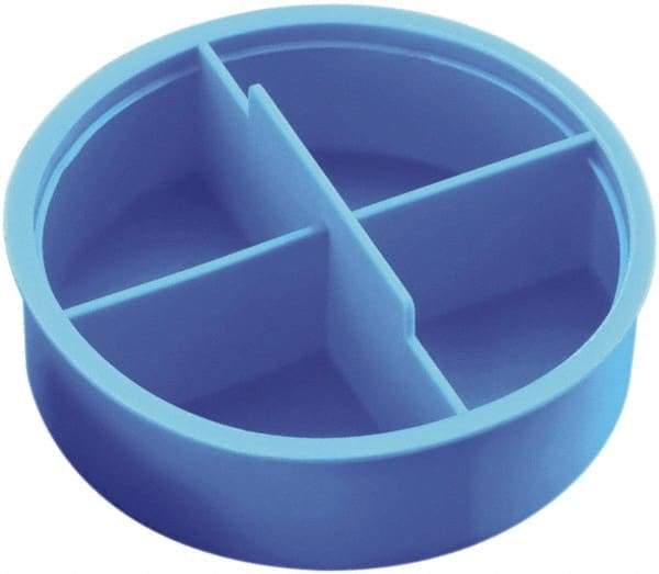 Caplugs - 0.33" ID, Round Head Tube Plug - 0.38" OD, 3/8" Long, Low-Density Polyethylene, Blue - Exact Tool & Supply