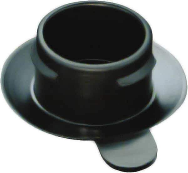 Caplugs - Push-In Finishing Plugfor 3/4 SAE Thread - 0.681" ID, 0.95 OD, Low-Density Polyethylene, Black - Exact Tool & Supply