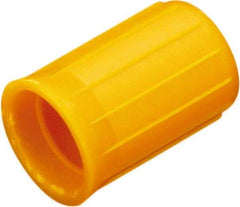 Caplugs - 0.404" ID, Round Head Cap - 55/64" Long, Vinyl, Black - Exact Tool & Supply