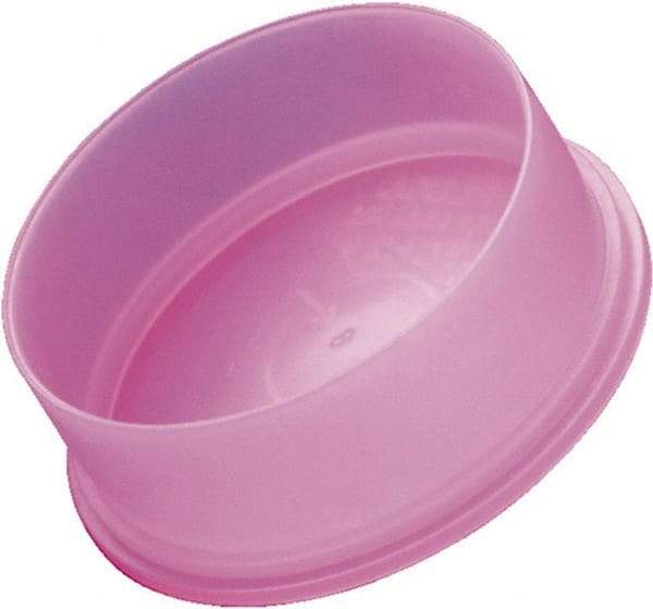 Caplugs - Round Head, Static Dissipative Cap - 1.22" OD, 1/2" Long, Polyethylene, Pink - Exact Tool & Supply